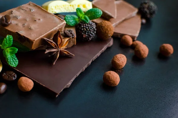 ช็อคโกแลตชนิดต่าง ๆ — ภาพถ่ายสต็อก