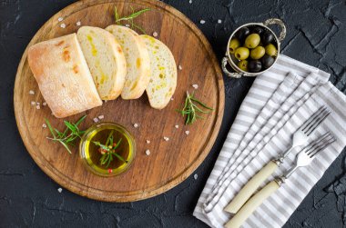 Akdeniz aperatifler seti.