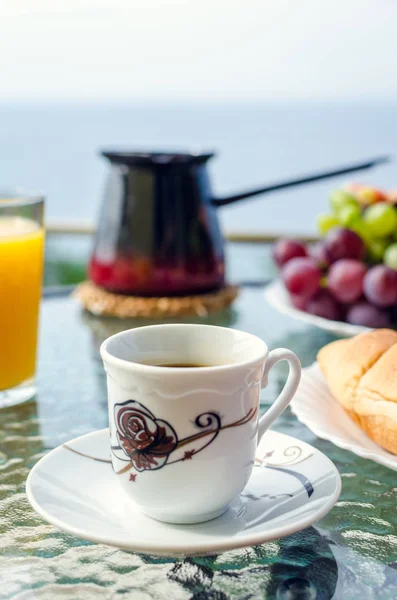 Vacaciones europeas desayuno saludable — Foto de Stock