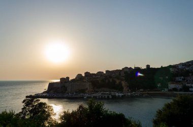 Ulcinj deniz manzarası görünümü, Karadağ