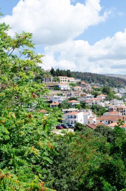 Ulcinj, Karadağ şehir merkezinin görünümü.