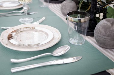 Sevgililer günü veya düğün yemeği arka plan