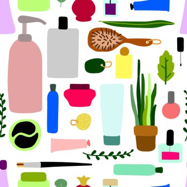 Kusursuz İskandinav vektör kozmetik deseni