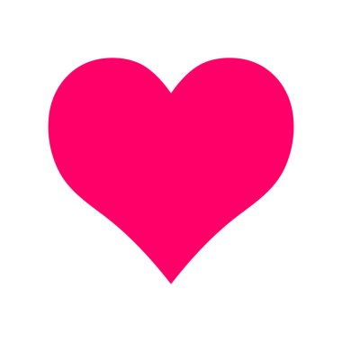 Vektör pembe simetrik kalp