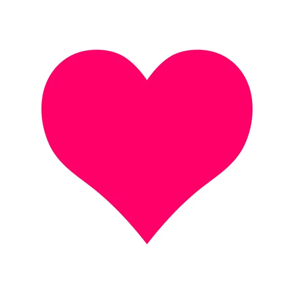 Coração simétrico rosa vetor — Vetor de Stock