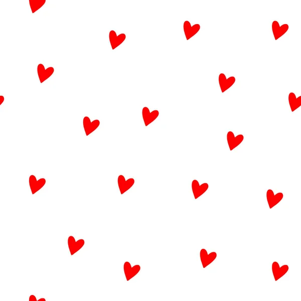 Seamless cute hearts pattern — Stock Vector