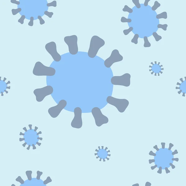 Seamless Coronavirus vector pattern — Stock Vector