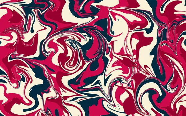 Bandiera Marmo Texture Liquida Macchie Rosa Blu Crema Illustrazione Vettoriale — Vettoriale Stock