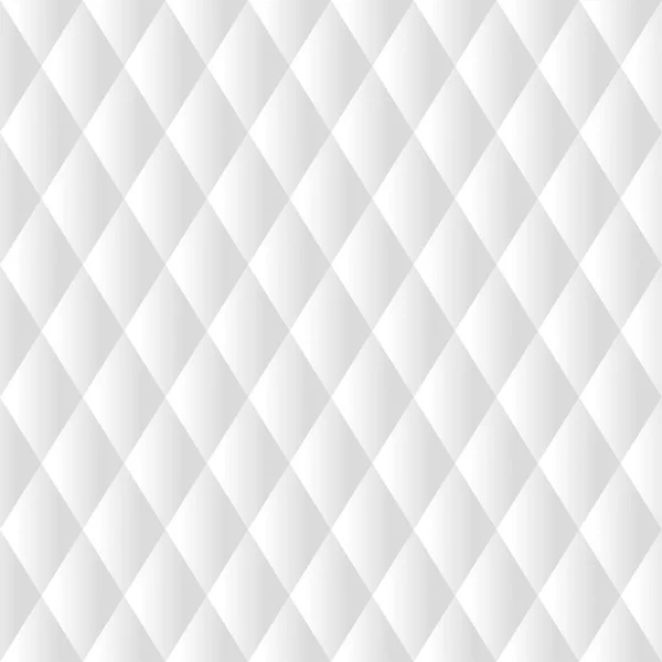 Kusursuz soyut beyaz eşkenar dörtgen deseni. Tarafsız geometrik gradyan süsü. Duvar kağıtları, posterler, ambalaj kağıtları, tekstil için modern stil arka planının beyaz ve gri renkleri. Vektör illüstrasyonu