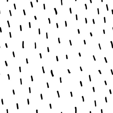 Kusursuz nötr kalıp. Beyaz arka planda siyah elle çizilmiş darbeler. İskandinav süsü. Duvar kağıdı, poster, ambalaj kağıdı, tekstil için geometrik şekilli vektör çizimleri