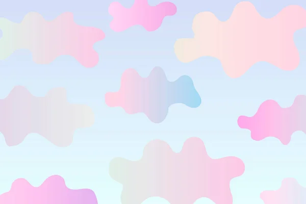 Abstract Clouds Banner Gradient Clouds Blue Sky Background Purple Pink — Stock Vector