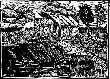 kırsal manzara resmi