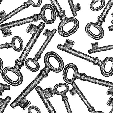 eski metal tuşlarının desen