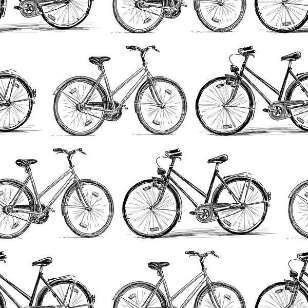 Modello Degli Schizzi Delle Biciclette — Vettoriale Stock