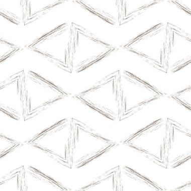 Beyaz bir arka plan bej renkli üçgenler