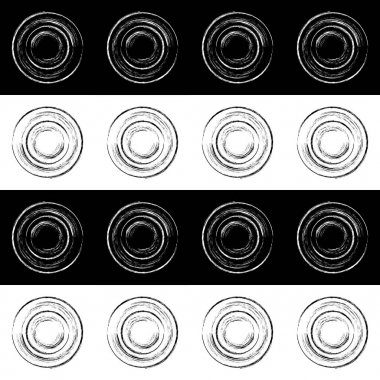 Grunge yatay bw çizgili ve dama