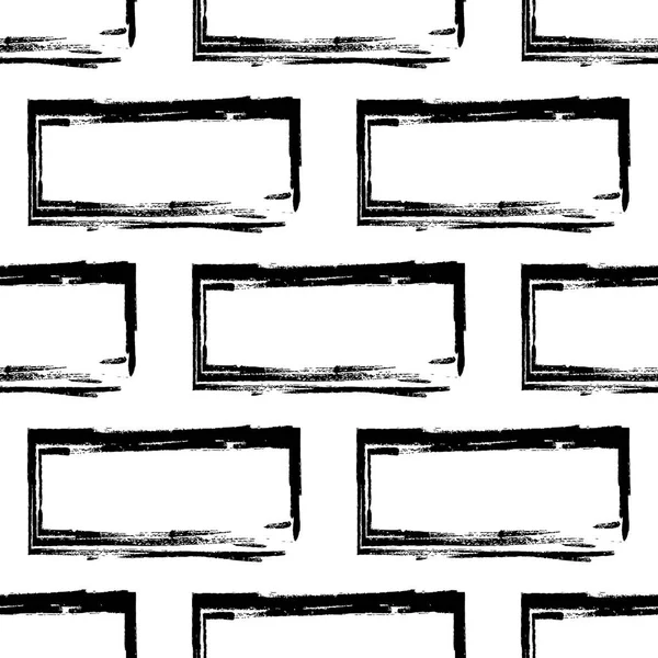 Stilize tuğla duvar desen, bw