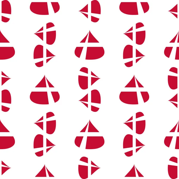 Danimarka bayrağı seamless modeli