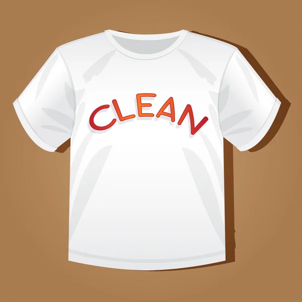 Mock-up vektör çizim gömlek tasarım için yazıt ile