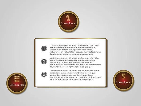 Set tasarımı Infographics üç seçenekleri tasarım için