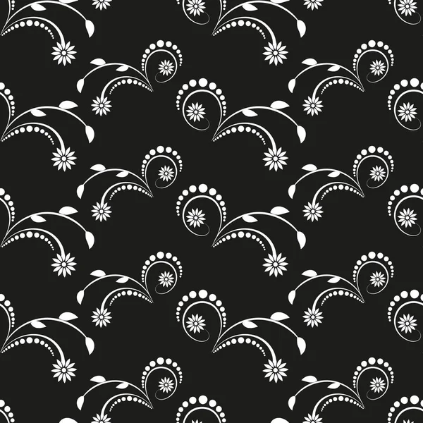 Tükürük beyaz çiçek süsleme ile sorunsuz arka plan