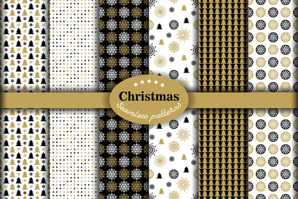 Kusursuz arka planlardan oluşan Noel seti 93 vektör illüstrasyonu