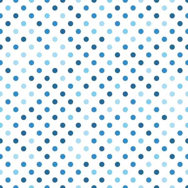 Motif sans couture avec ornement circulaire en bleu et bleu clair sur fond blanc. Illustration vectorielle — Image vectorielle