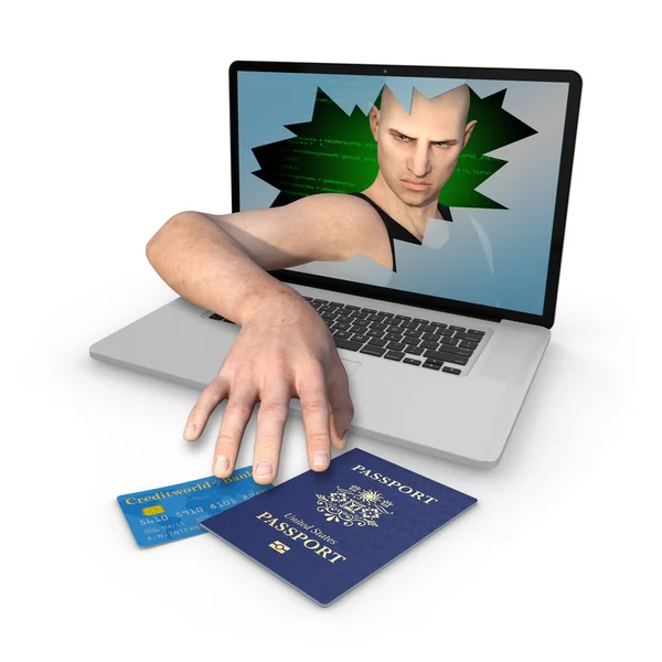 Bilgisayar kimlik hırsızlığı bize pasaport ve kredi kartı
