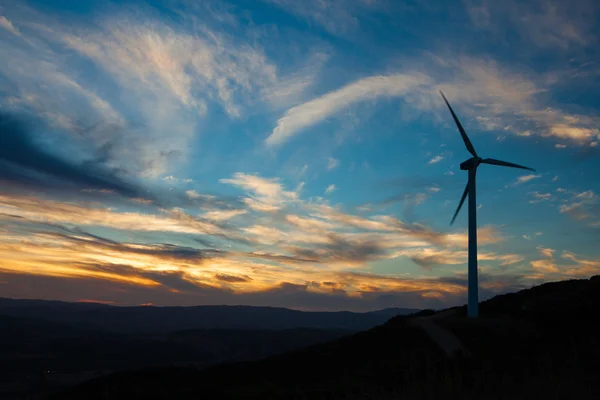 Wind Turbine at Sunset