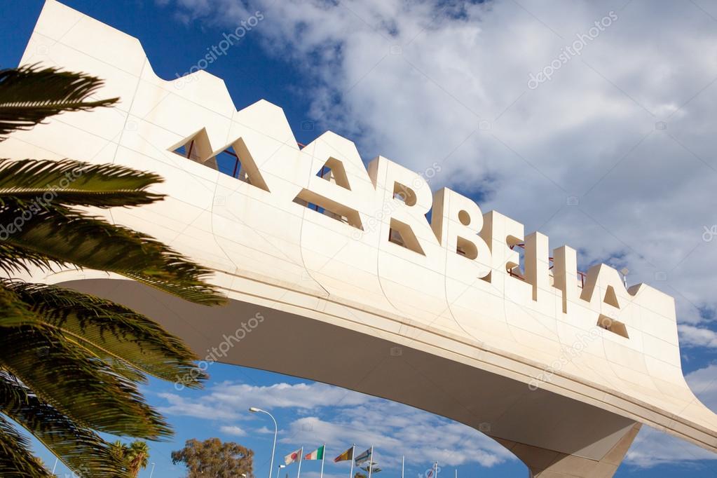 Gateway to Marbella on the Costa del Sol, Spain