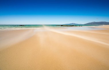 Rüzgârlı Tarifa Beach, İspanya