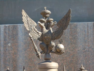 st. petersburg görünümü. palace Meydanı'nda İskender sütun