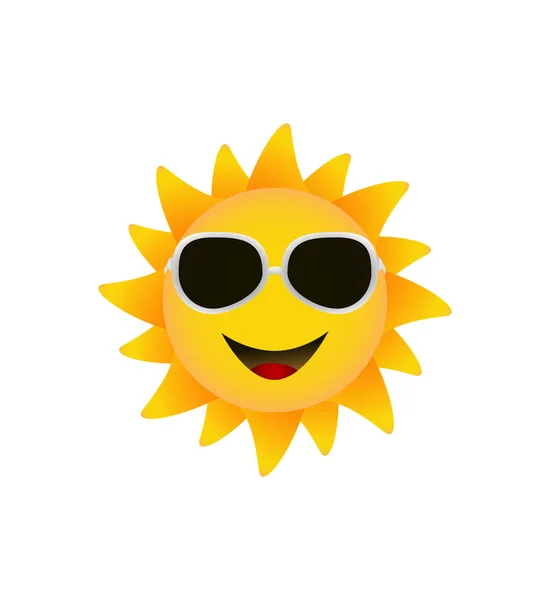 güneş gülümsüyor, illüstrasyon vektör