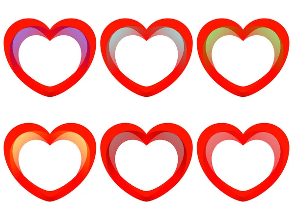 Amor coração vetor, ícone — Vetor de Stock