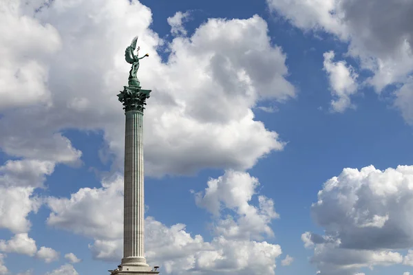 Monumento Milênio Praça Dos Heróis Budapeste Hungria — Fotografia de Stock