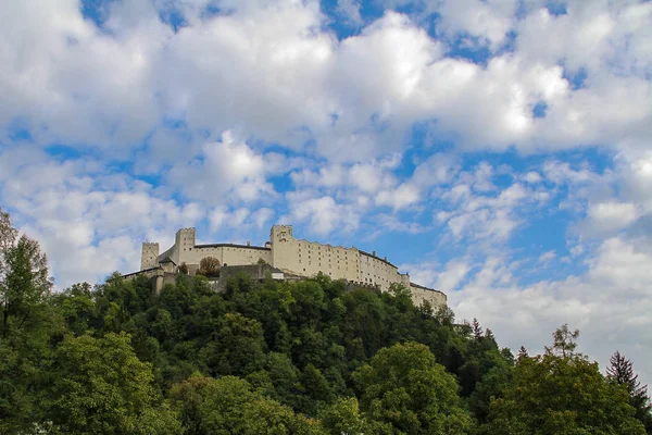 Twierdza Hohensalzburg Salsburgu Austria Jest Jedną Największych Europie Położony Wysokości — Zdjęcie stockowe