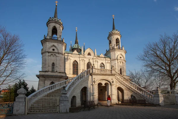 Igreja Ícone Vladimir Mãe Deus Semelhante Castelo Conto Fadas Bykovo — Fotografia de Stock