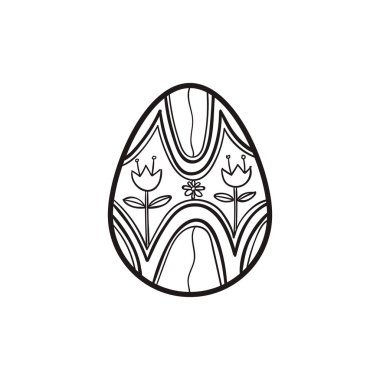 Mutlu Paskalya yortusu yumurta vektör