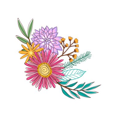 çiçek buketi vektör koleksiyonları