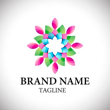 çiçek simgesi, çiçek logosu koleksiyonları, çiçek logosu