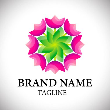 çiçek simgesi, çiçek logosu koleksiyonları, çiçek logosu