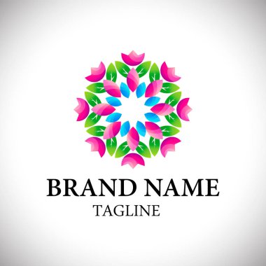 çiçek simgesi, çiçek logosu koleksiyonları, çiçek logosu