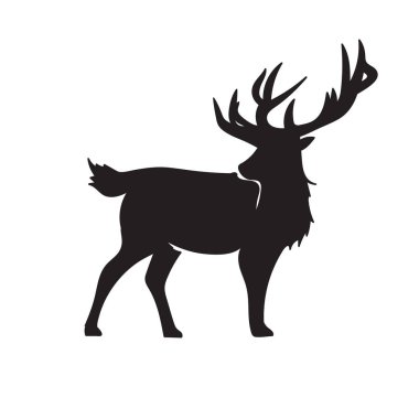 geyiği siluet vektör koleksiyonları