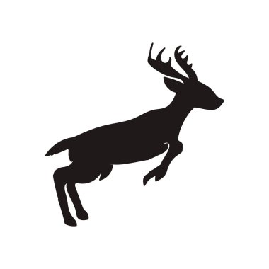 geyiği siluet vektör koleksiyonları