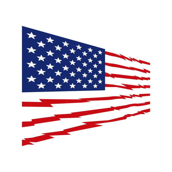 アメリカの国旗のベクター セット — ストックベクタ
