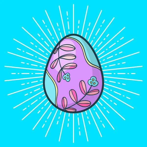 Feliz Pascua Huevo Vector — Vector de stock