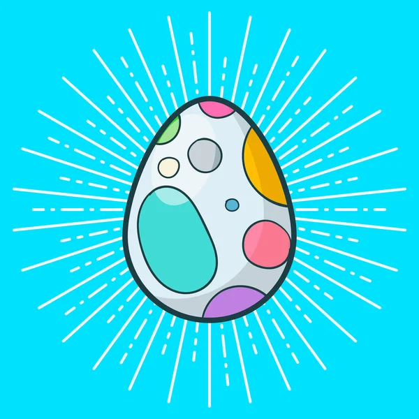 Feliz Pascua Huevo Vector — Vector de stock