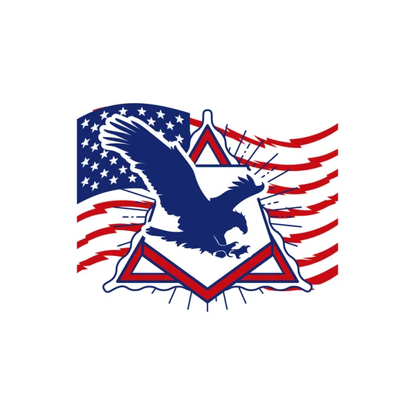 Patriot American Logo Vector Set — Stock Vector