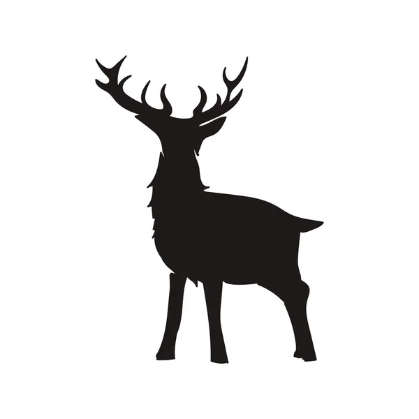 Deer Silhouette Vector Collections — Stock Vector