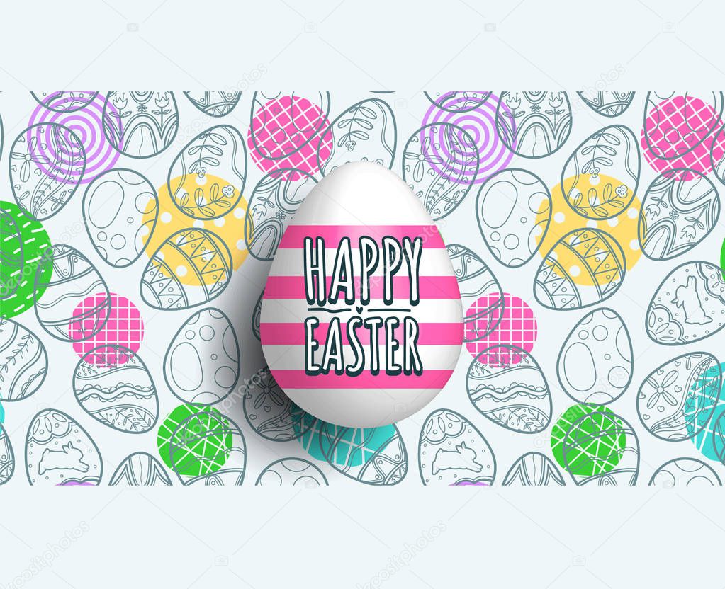 Happy Easter vector background